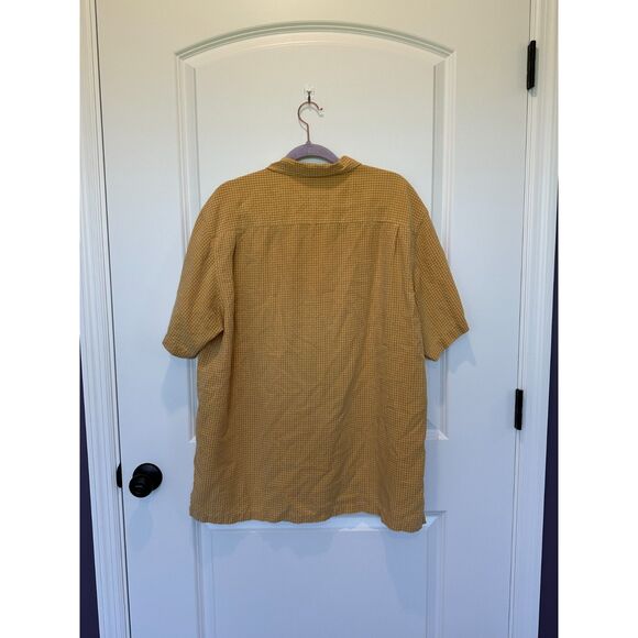 Columbia Yellow Button Down Mens Shirt Size Large - Picture 2 of 5